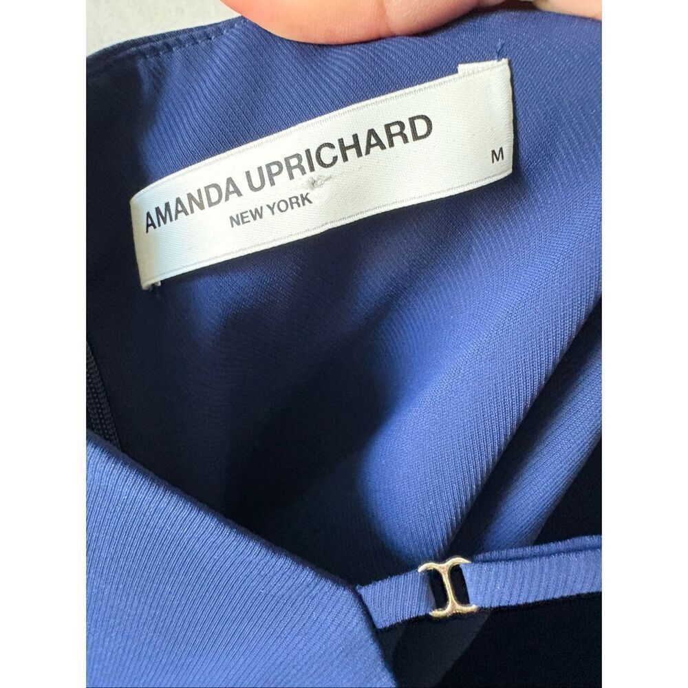 AMANDA UPRICHARD Women’s AVIVA Wide Leg JUMPSUIT Navy Size M Party Wedding Guest - Picture 5 of 9